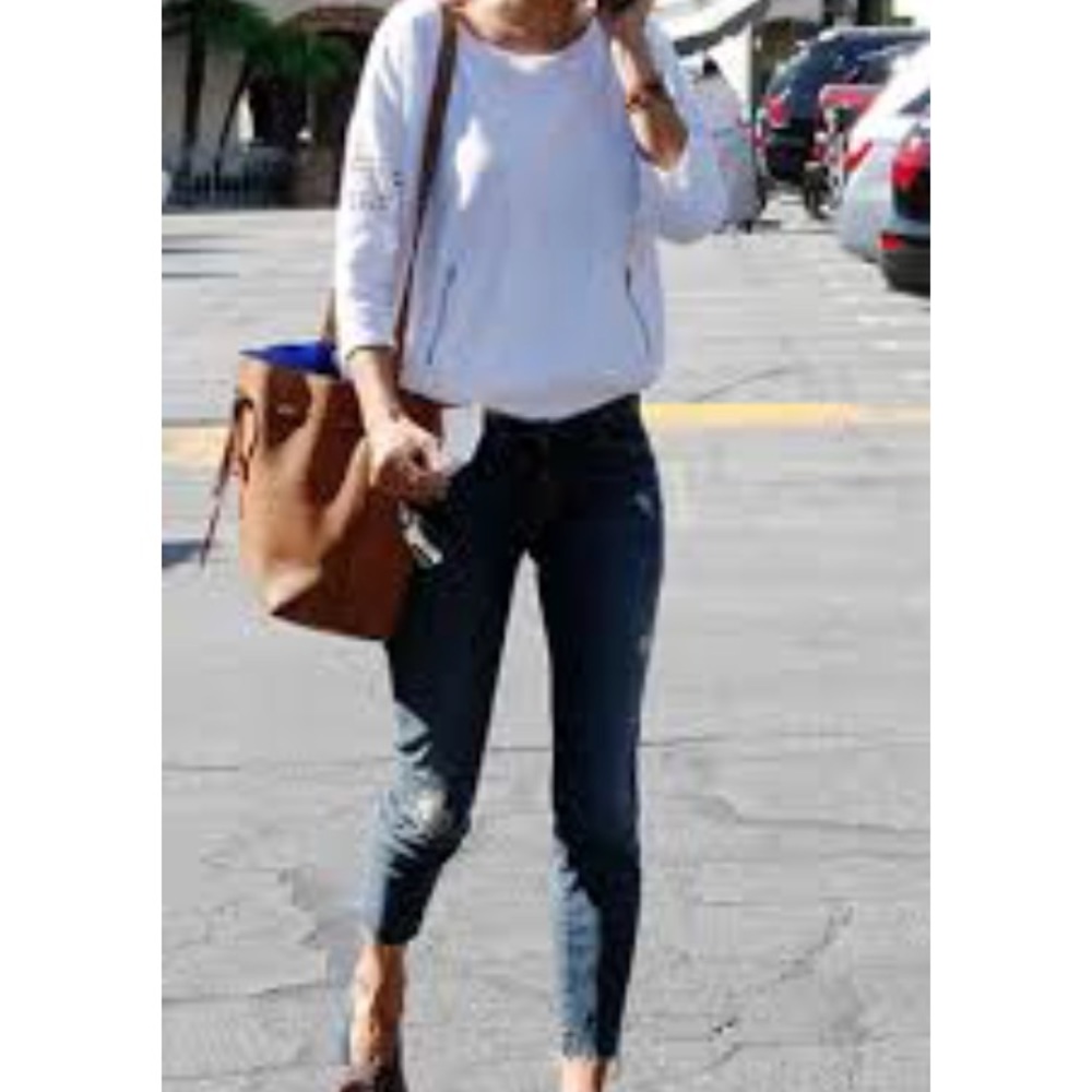 Mother Denim -looker Ankle Fray Alley Cat